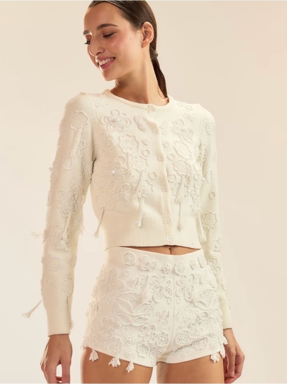 Cynthia Rowley Embellished Shortie - Picture 2 of 4